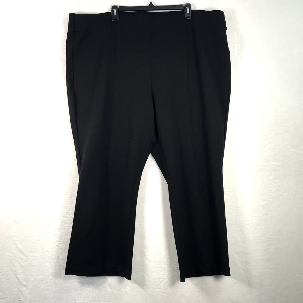 Rafaella Pants 3X Straight‎ Crop Trouser Pull On Elastic Career Church Capsule